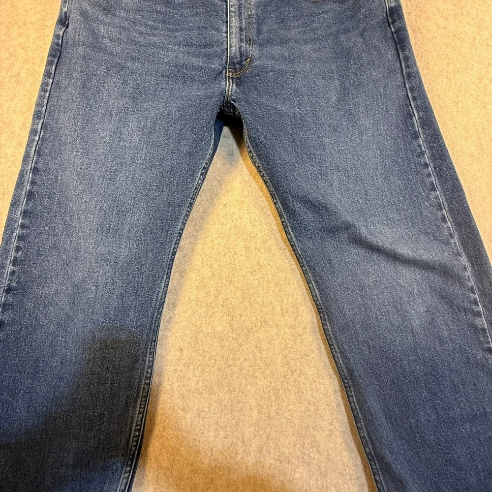 Levis 505 Regular Fit Straight Leg Jeans Mens 40x32 Blue Denim Medium Wash 00505